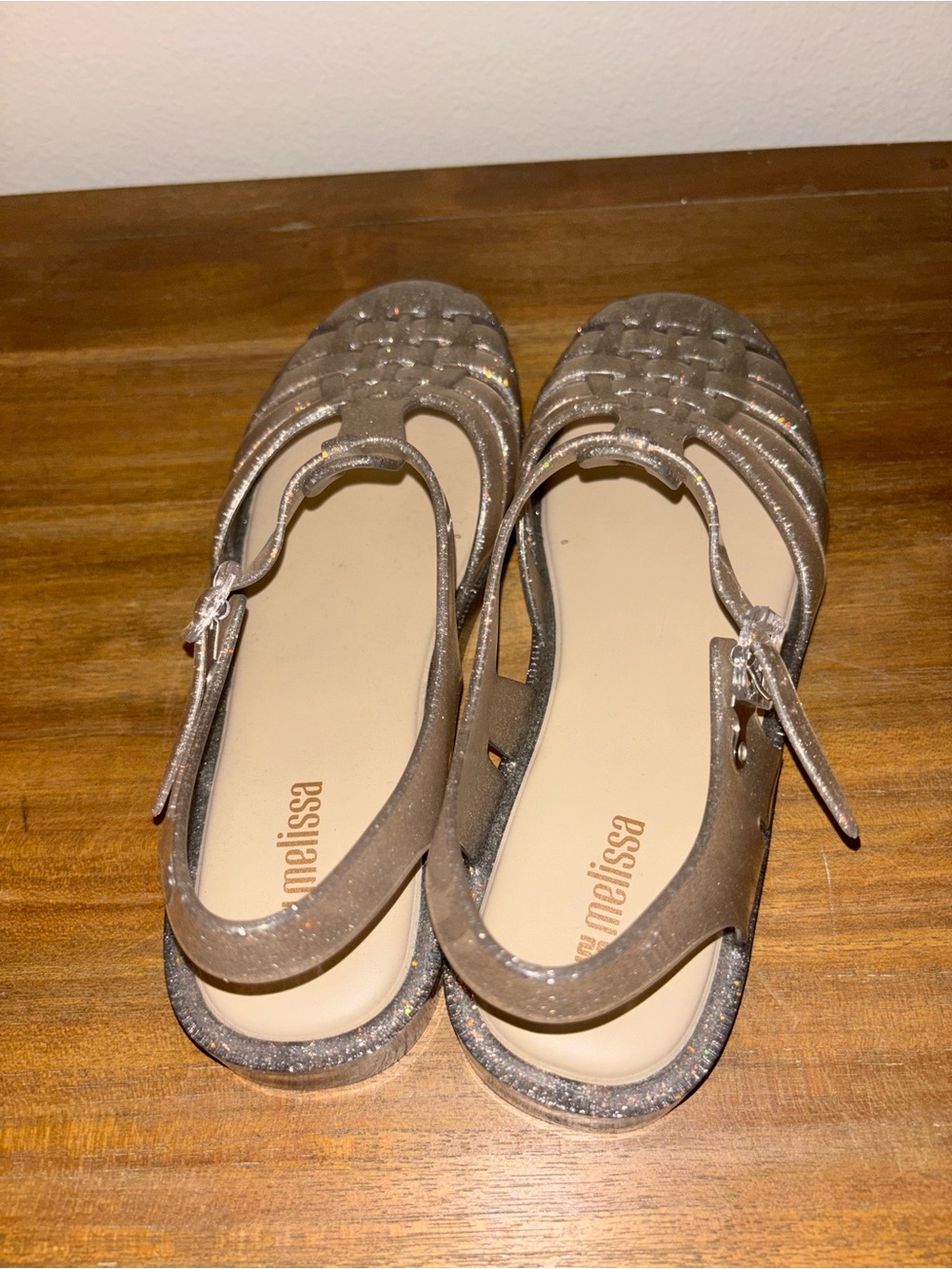 Melissa Clear Glitter Sandals Jelly Shoes 
Women’s Size 10 - Picture 6 of 6